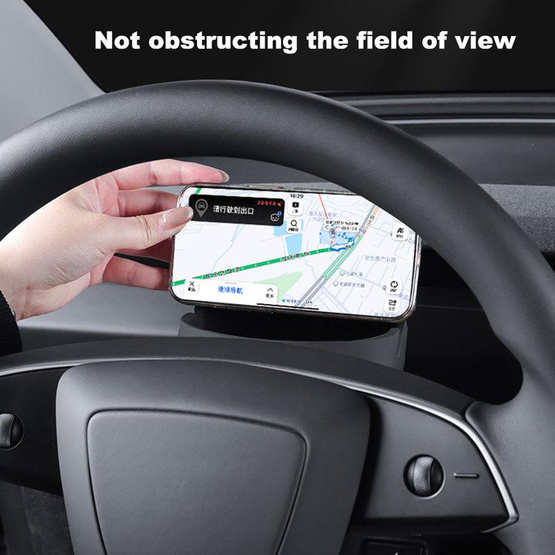 Steering Wheel Storage Box for Tesla Model 3+ Silicone Mobile Phone Holder Glasses Storage New Model3 Highland 2024 Accessories