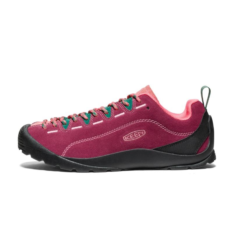 Keen Jasper Slip Resistant Abrasion Resistant Slip Resistant Abrasion Resistant Low top Outdoor Shoes Women s Red Black 1030729 39