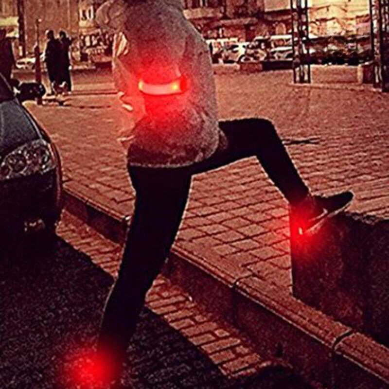 LED Light Up Armband Adjustable Wearable Running Arm Belt Glow in The Dark for Running Walking Cycling Concert Outdoor
