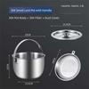 New 2.8L Oil Filter Pot Stainless Steel Large Capacity Filter tank Grease Keeper Storage Container Oil Bottle Kitchen