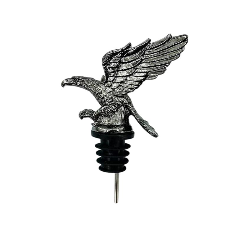 Unique Hawks Head Metal Liquor Pourer With Ergonomic Grip Spill Safe Beverage Dispenser For Effortlessly Serving At Pubs