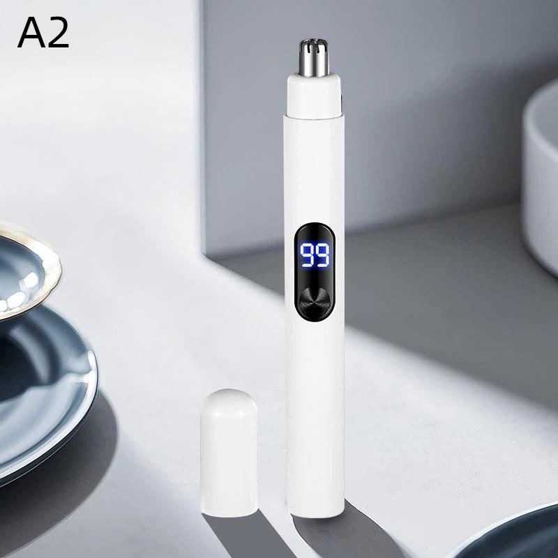 1 Set Usb Rechargeable Mini Portable Electric Nose Hair Trimmer Touch Operation For Painless Nose Ear Eyebrow Hair Removal