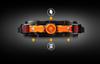 Automatic Watch CIGA Design Series X GORILLA Black Orange Genuine Product Black [SIGA Design] & X011-BLOG-W25BK Men's