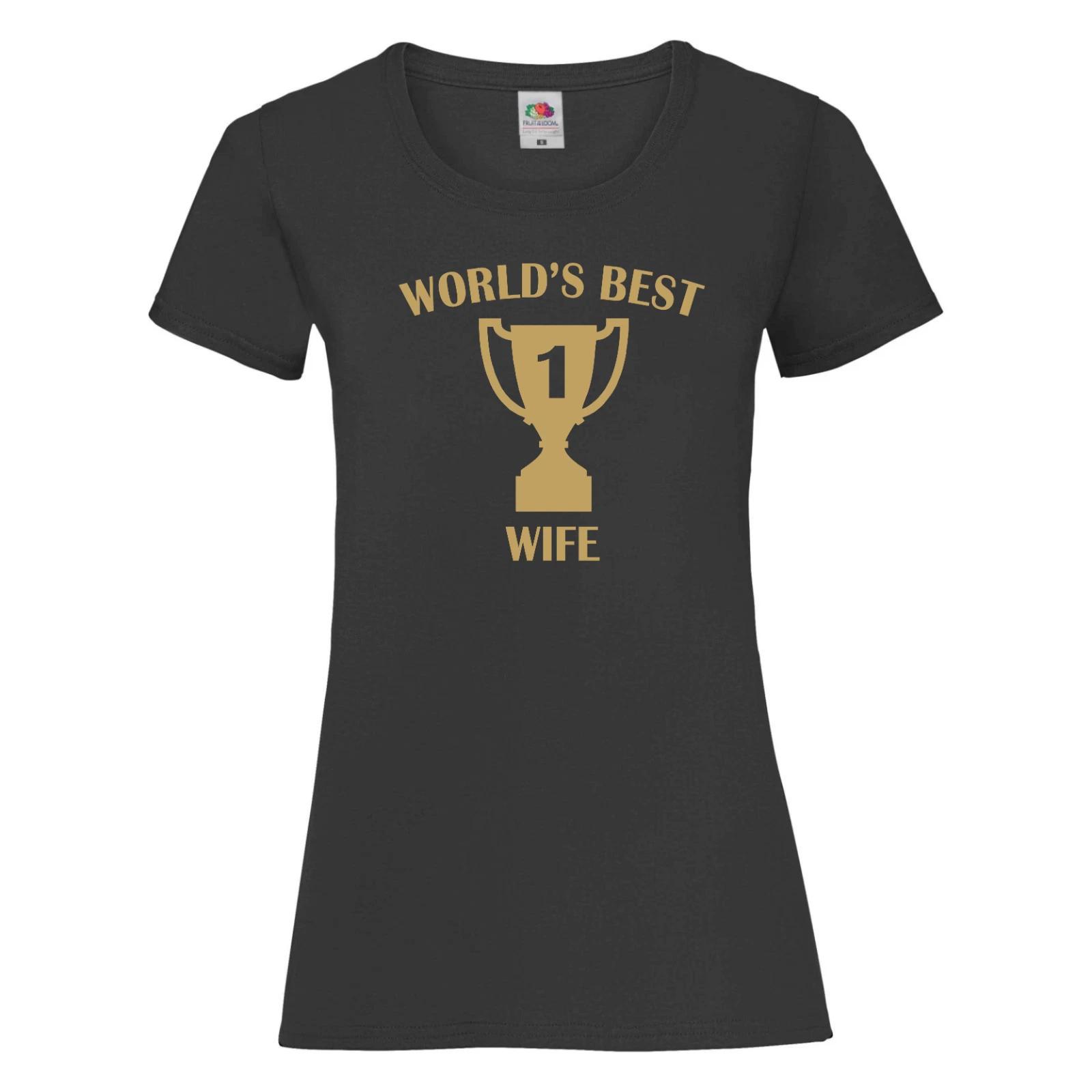 World s Best Wife tShirt - Valentines Day Gift for Wife - Funny Wifey Shirt M