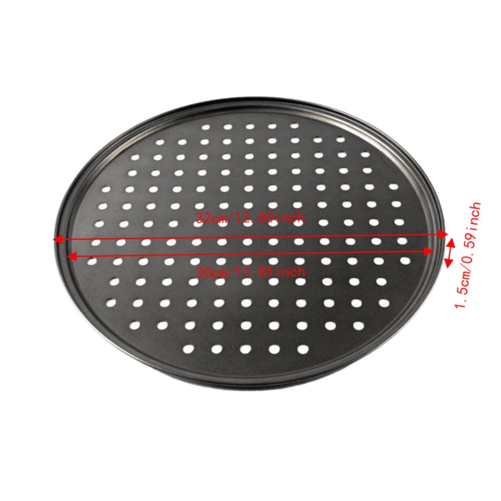 13 Inch Perforated Pizza Pan Firm Bottom Pizza Baking Pan Non Stick Baking Pan  Commercial Kitchen
