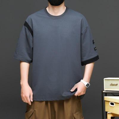 Camiseta de Manga Curta de Verão Masculina Plus Size 10XL Camiseta Solta com Gola Redonda