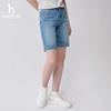 HAZZYS Women's Straight Fit Denim Shorts
