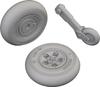 Eduard Spitfire Wheels Plastic Model Parts EDU672424 1/72 Mk.I/II/V (for IBG) (Airplane)