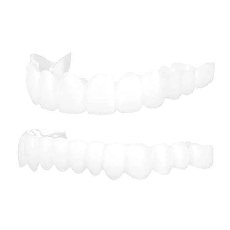 Instant Smile Veneers Top and Bottom Set Cosmetic Teeth Whitening Alternative No Drilling Required
