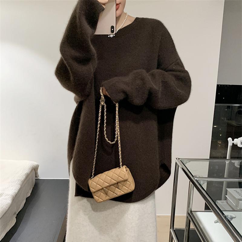 Spring and autumn women Sweater Streetwear Loose Tops Women Pullover Female Jumper Long Sleeve O Neck Knitted Ribbed Sweaters