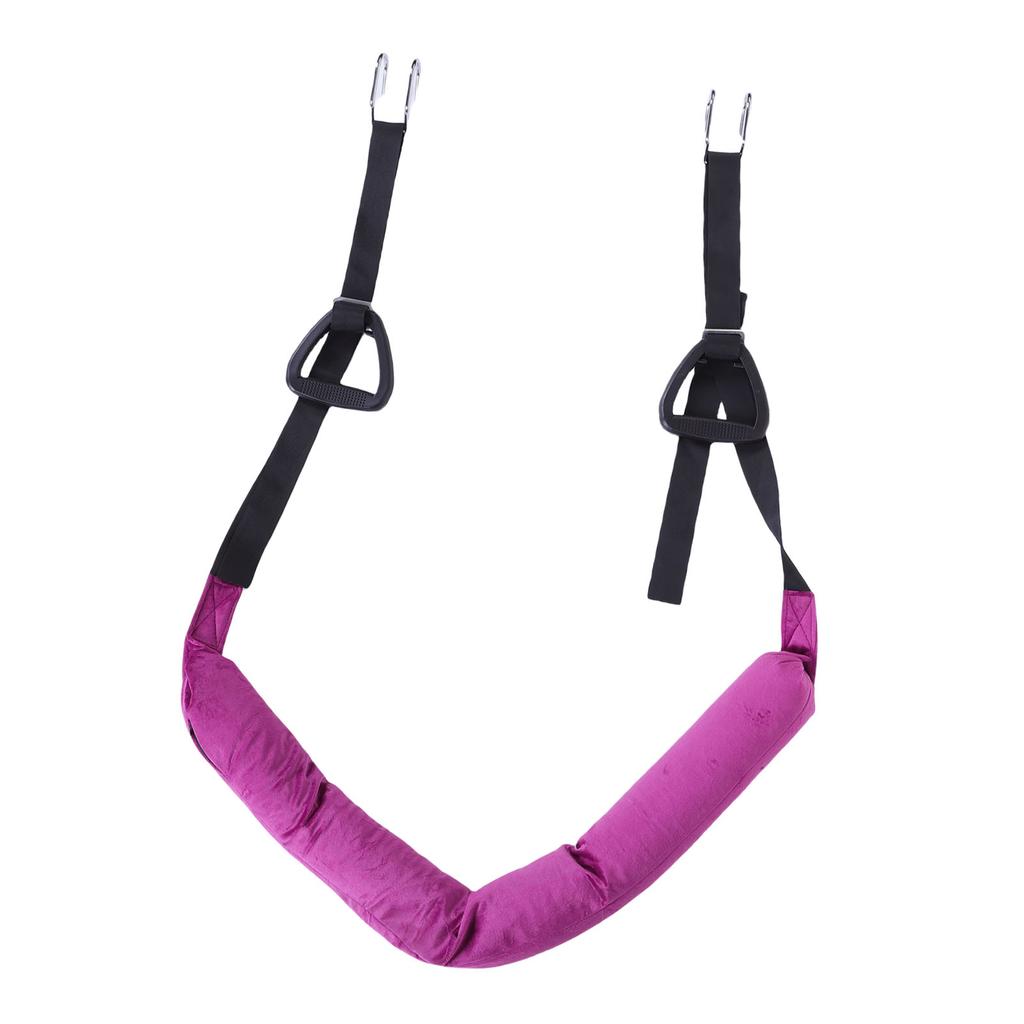 Écarteur de traction dorsale suspendu Conception confortable à double crochet Sangle réglable pour étirement de la taille, du dos et des jambes