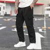 Men's Loose Casual Multi-pocket Work Pants, Youth Stretch Waist Drawstring  Pants
