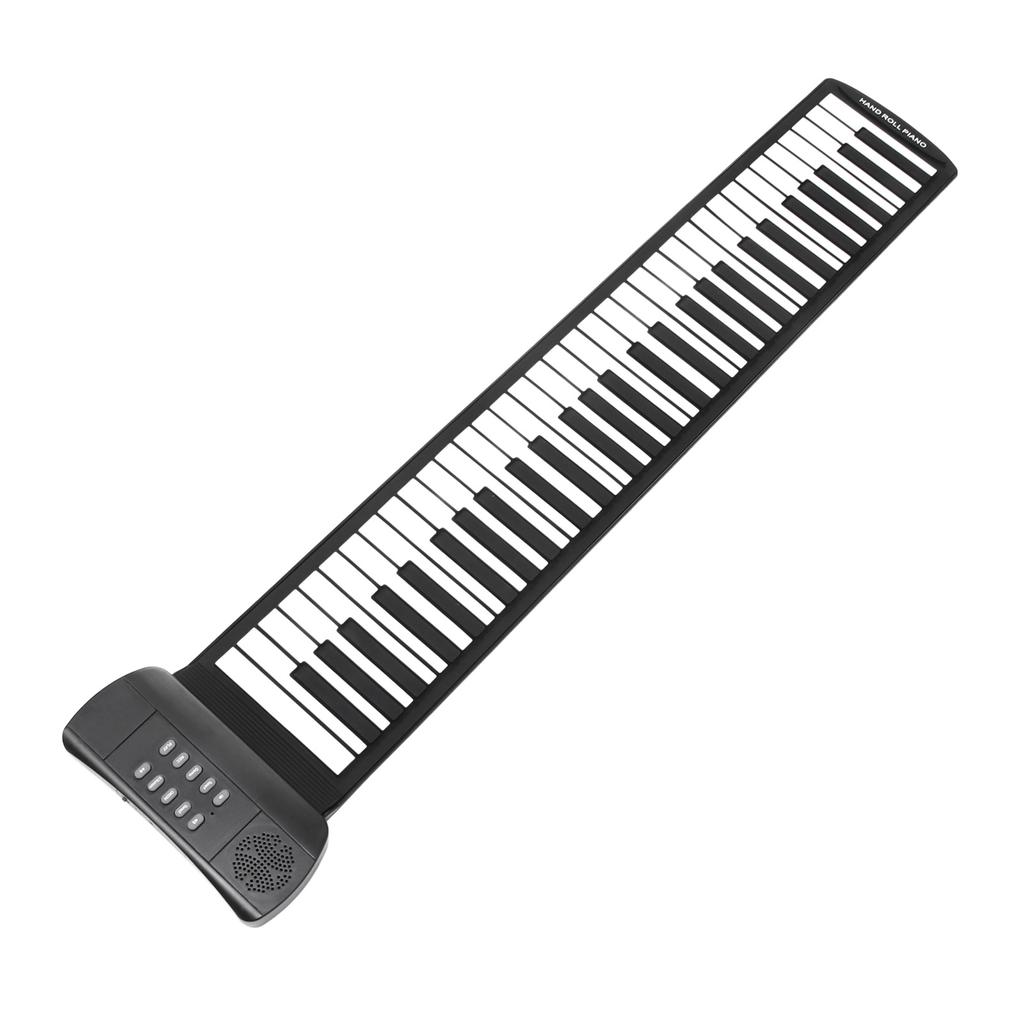 Roll Up Piano Kids 61 Keys Electronic Thicken Portable Foldable USB Rechargeable Keyboard
