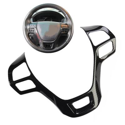 For Ford Explorer 2016 2017 2018 Car Inner Steering Wheel Trim Cover Button Center Panel Sticker Molding Decor Accessories