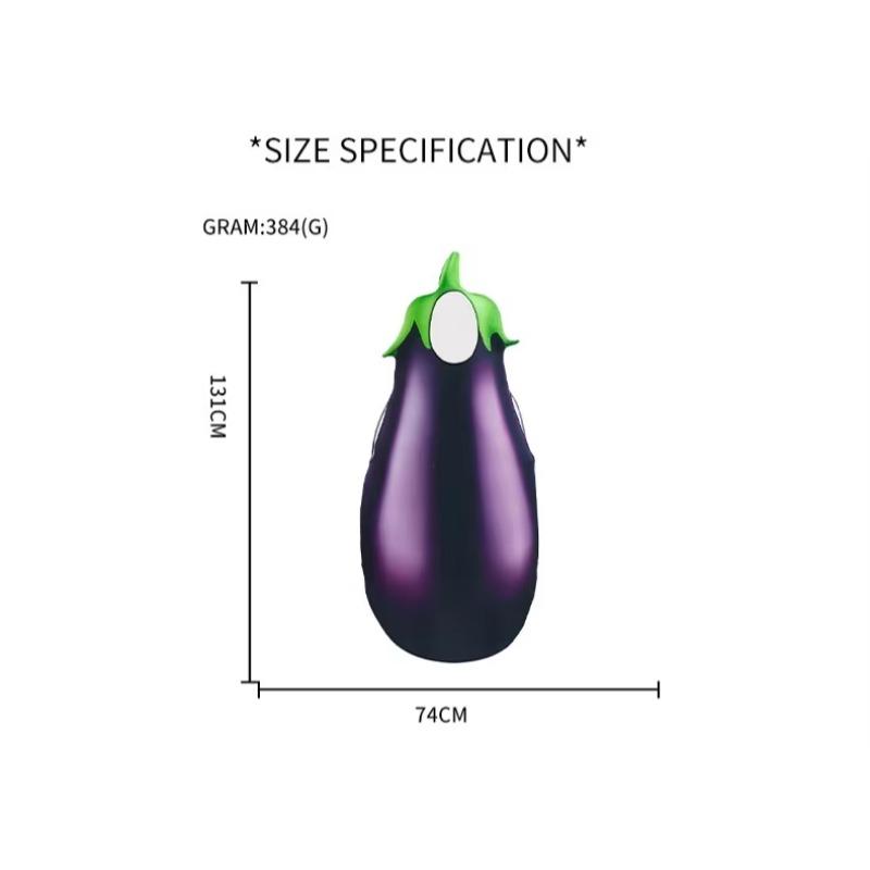 Stage Vegetables Eggplant Role Play Suit for Adult Men Women Halloween Christmas Party Cosplay Digital Printing Costume Outit