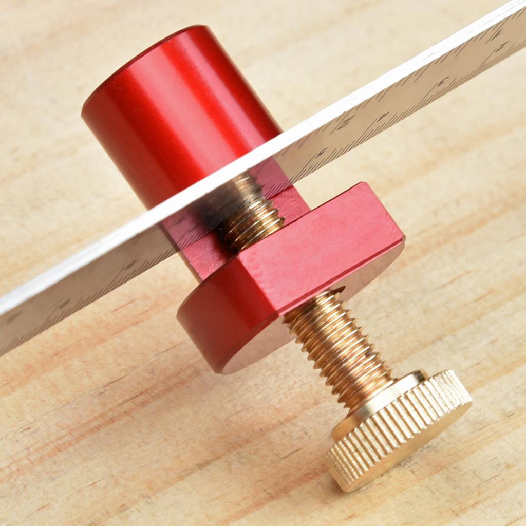 20mm Dog Hole Limit Block Aluminum Alloy Ruler Fixed Stair Gauge Woodworking Angle Ruler Auxiliary Clamp