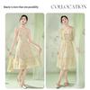 Xiangying Women's Chinese Style Floral Two-Piece Dress Set