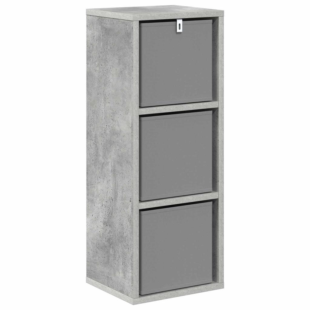 Sideboard with Drawers Concrete Grey 25.5 X 22 X 69.5 Cm