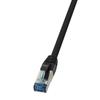 Logilink cq6025s, 0,5 m, cat6a, s-ftp (s-stp), rj-45, rj-45, noir