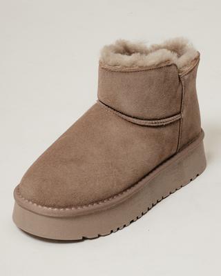 Uggs Prima d'Arte 238272 36 grå-beige ruskind pels