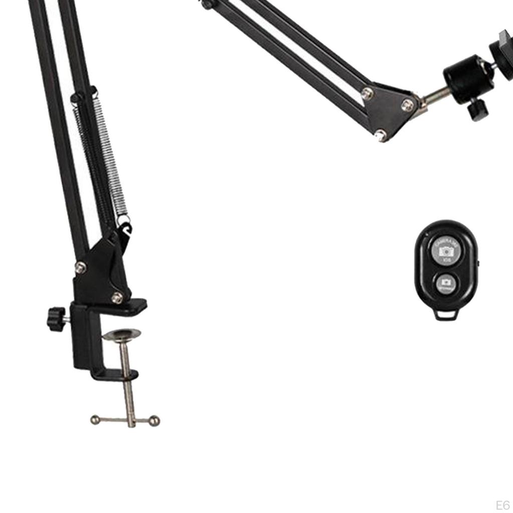 Phone Holder ,360° Rotation Clamp Stand Mount ,Flexible Long Arm Bracket for
