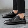 Sapato Masculino Mais Recente Couro Genuíno Outono 2022 Sapatos Casuais Masculinos Couro de Vaca Leisuer Caminhada Calçado Masculino Tênis Brancos Design Moda