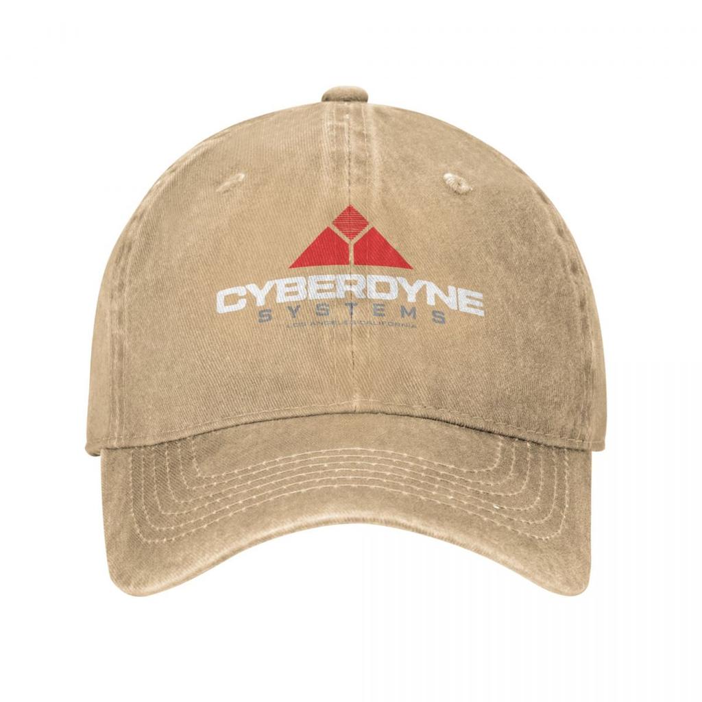 Vintage Terminator Cyberdyne Systems Baseball Caps Washed Headwear Schwarzenegger Outdoor Workouts Adjustable Fit Hats Cap
