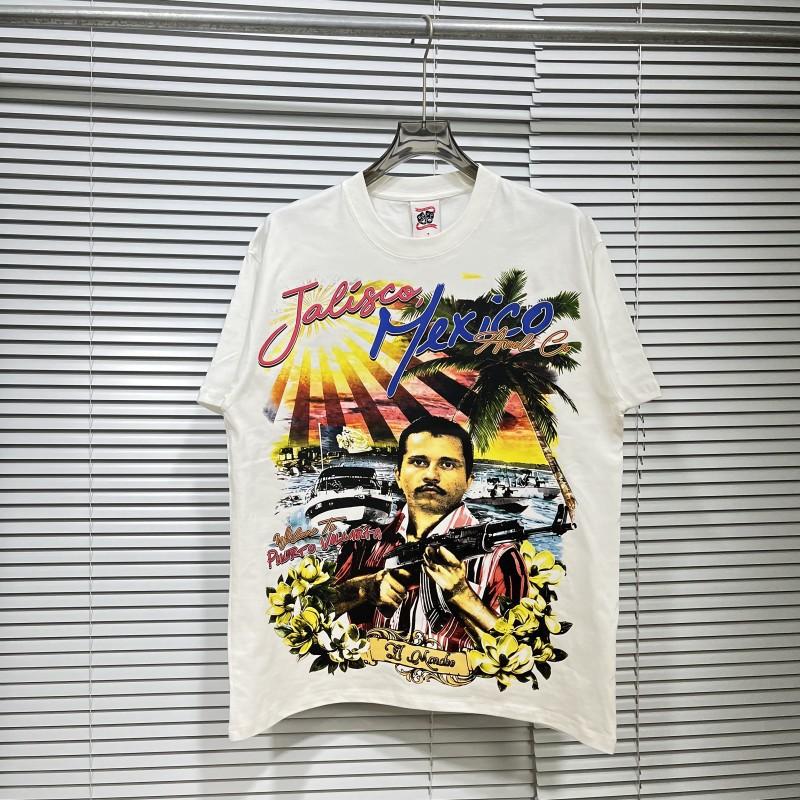 Mens Cotton Graphic Tee Streetwear Loose Fit Short Sleeve T-Shirt Casual Wear