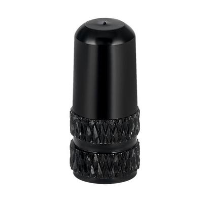Fahrrad Französische Ventilkappen, Set mit 10, Schwarz, Aluminiumlegierung, Französischer Ventiladapter, Geeignet für Cyclocross-Räder