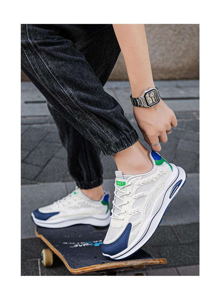 Men's 2025 Spring Low-Top Thick-Soled Fashion Sneakers - Trendy, Casual & Versatile Dad Shoes