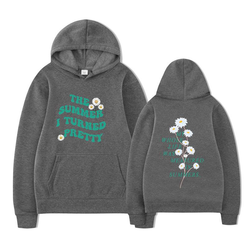 The Summer I Turned Pretty Print Fashion Sweatshirt Hip Hop Casual Unisex Autumn Winter Fleece Streetwear Tops Sudaderas