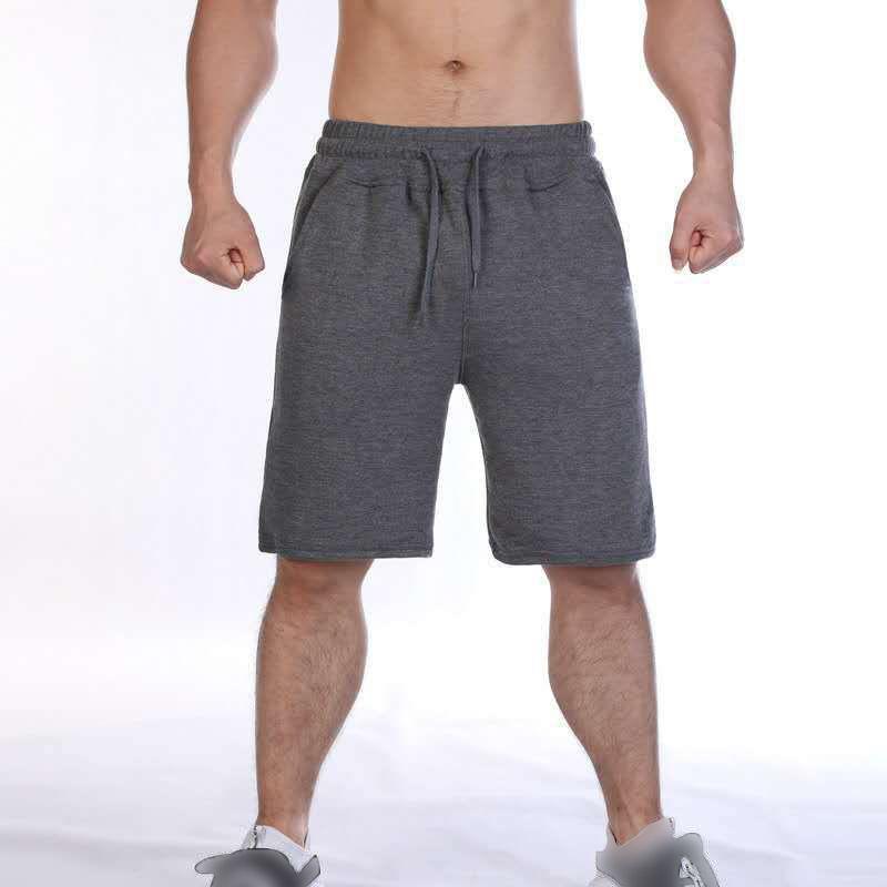 Soft Casual Drawstring Mens Shorts Plain Athletic Running Training Bottoms