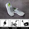1pair No-Tie Athletic Shoes Elastic Cord Laces Adjustable Buckle 1mm Rubber Cord Cuttable Ideal for Hiking Sports camping gadget