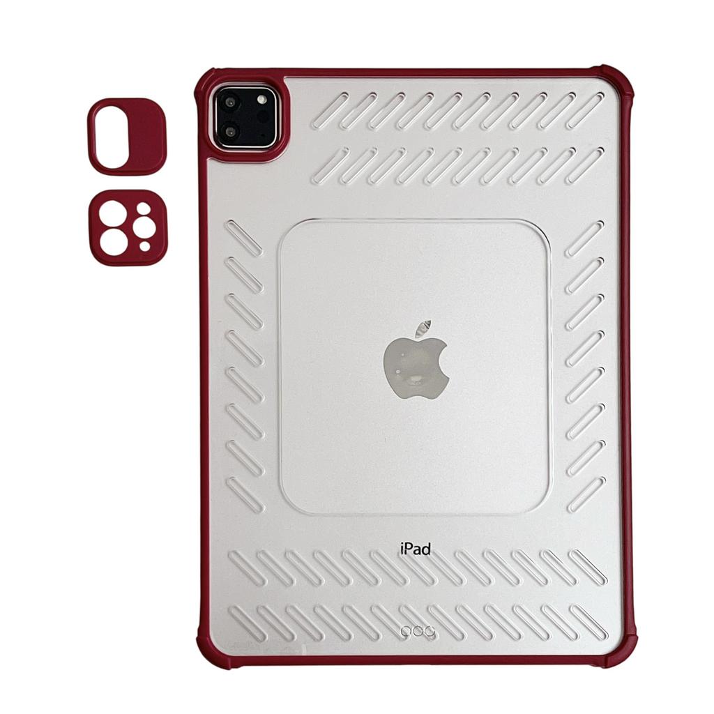 Für iPad Pro 11 (2024) Hülle Hohl Rahmenlos Belüftet TPU Acryl Klar Tablet-Hülle