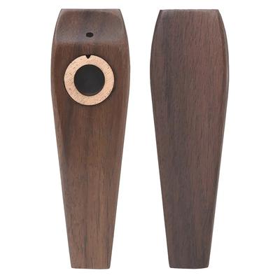 1 Piece Wooden Kazoo Lightweight Portable For Beginner Flute Instrument Music Lovers Woodwind Simple Design Lightweig Rosewood