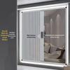 Aluminum Alloy Honeycomb Insulated Windproof Folding Window Curtain with Sliding Screen and Sun Protection