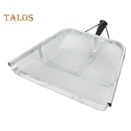 Sită de nisip lopată 4mm/12mm ochiuri din oțel sită de fermă portabilă nisip Scoop grădină recoltă sită strecurătoare instrument pentru sol plajă ridicare scoici