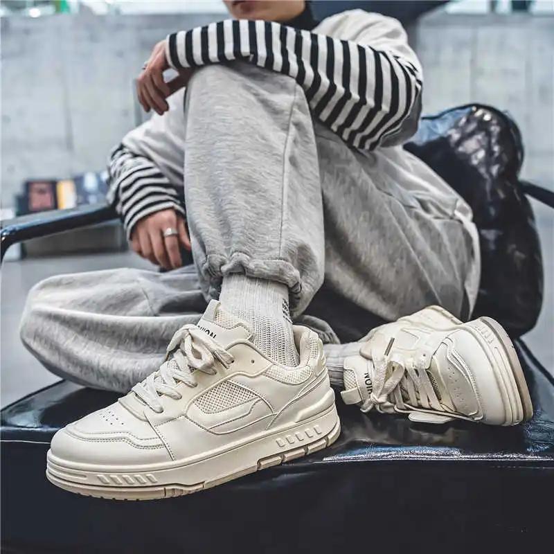 Fashion Dad Lace-up High Gym Shoes Trendy Men's Shoes Boots Sneakers Sports Nice Temis Minimalist Teniss Loafersy Street 2025