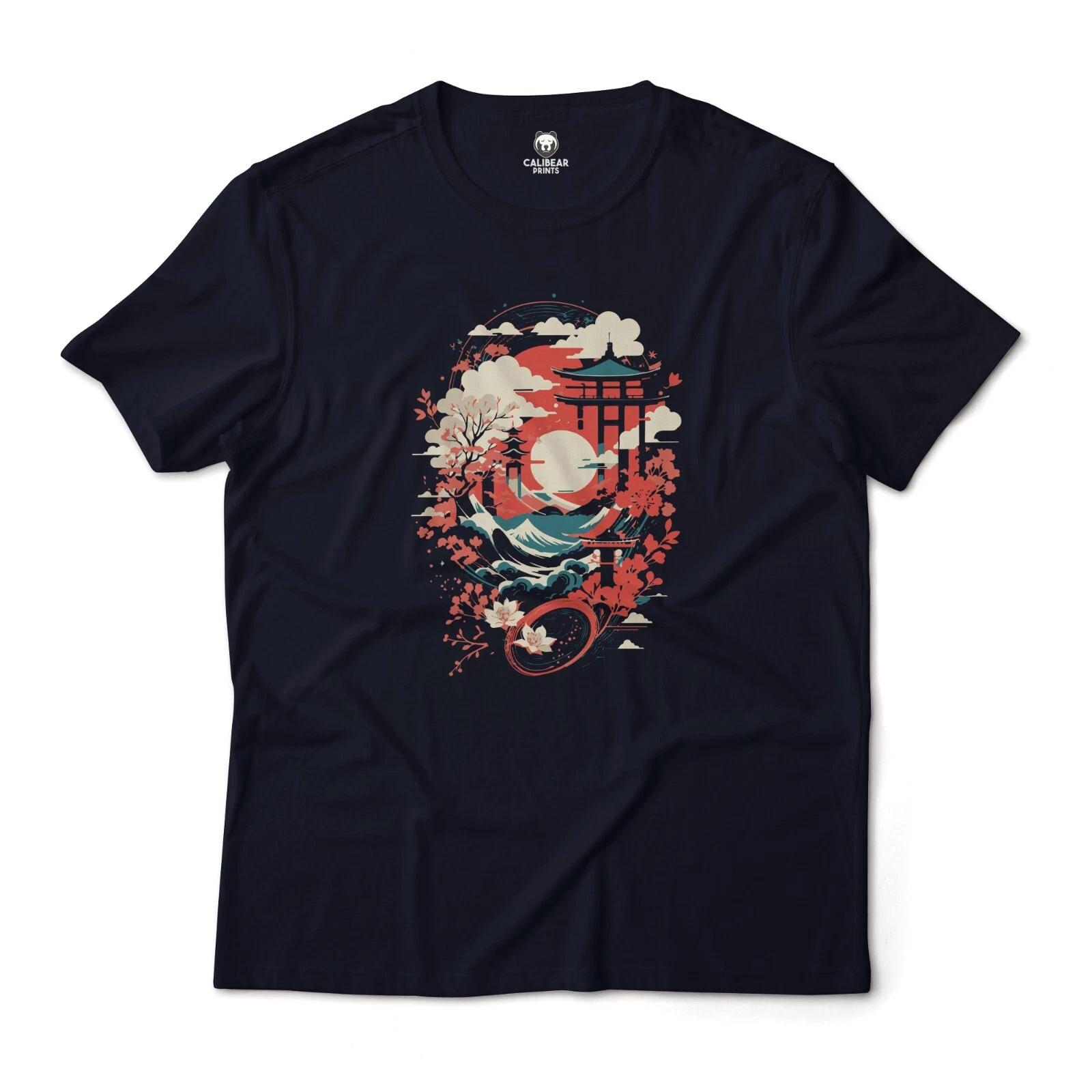 

Japanese Temple Garden Aesthetic Graphic T-T-Shirt Unisex 4XL