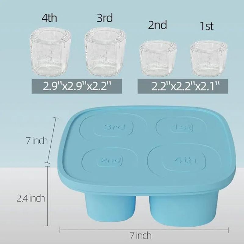 Silicone Ice Tray Box Auxiliary Food Mold Silicone Ice Tray Easy Demolding Ice Tray Mold Ice Tray Large Ice Cube Mold
