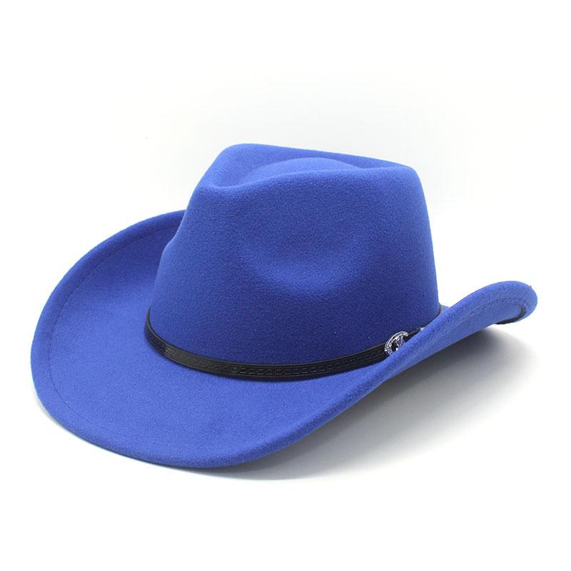 Západní kovbojský klobouk Pánský a dámský sluneční klobouk s ohnutým okrajem Tibetský klobouk Etnický klobouk na tanec při jízdě na koni