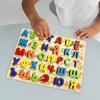 1Pcs Russian Alphabet Words Activities Wooden Pegged Puzzles,Russian Alphabet Jigsaw Words Kids Educational Learning Preschool Toy