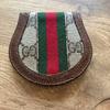Used Old Gucci Coin Case Sherry Line