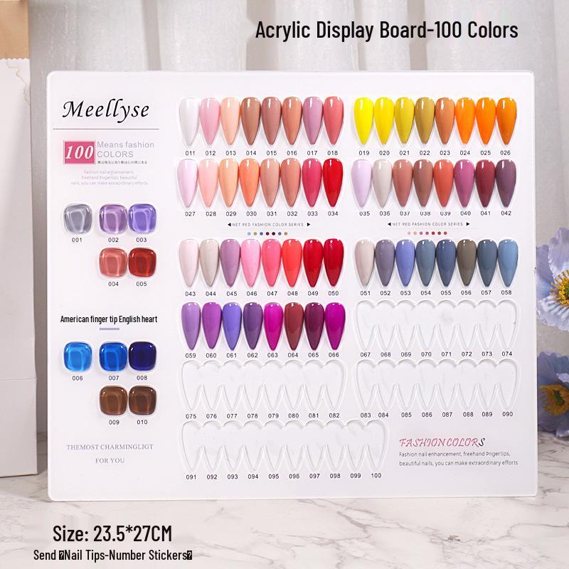 Nail Art Color Chart Display Board - Available In 60, 80, 96, 120, 160, 200, or 240 Colors