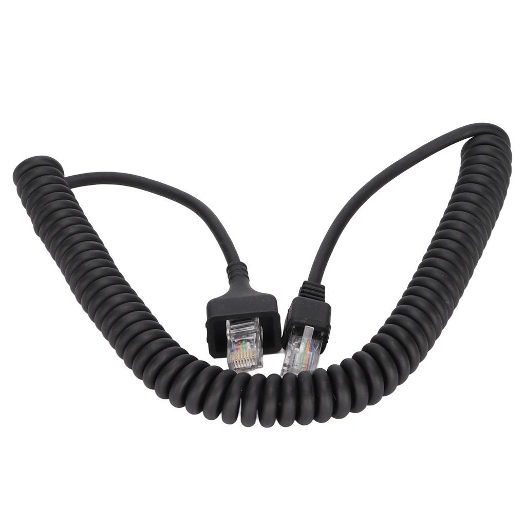 8 Pin Microphone Cable Replacement Speaker Microphone Cord for Kenwood TK‑868G TK‑768G TK‑862G