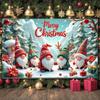 Winter Banner Gnome Design Christmas Party Banner Christmas Banner Snowflake Decor Christmas Backdrop For Indoor Event Home