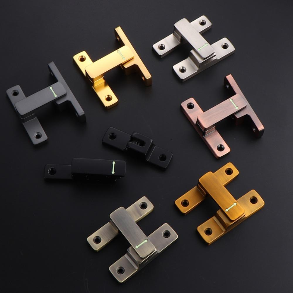 Furniture Luminous Door Buckle Hardware Sliding Door Lock New Positioning Latch  Door
