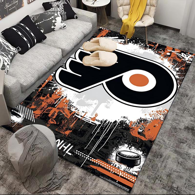 Flyers Hockey Team Area Rug Suitable for Indoor And Outdoor,Carpets for Kitchens, Homes, Offices, Living Rooms,Home Decor,Christmas Gift