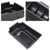 Red center console storage box with anti-slip mat Center Organizer Tray ABS Black Suitable for Hyundai 5th Gen Tucson