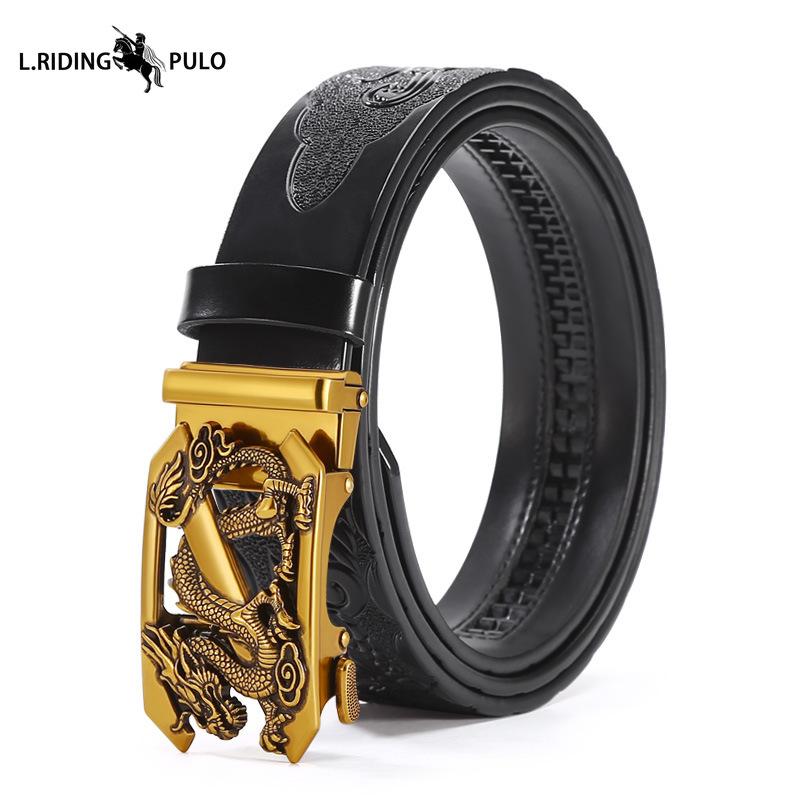 

Чоловічий ремінь з автоматичною пряжкою, владний ретро ремінь, різьблений, особистісний, модний ремінь для штанів 115cm
